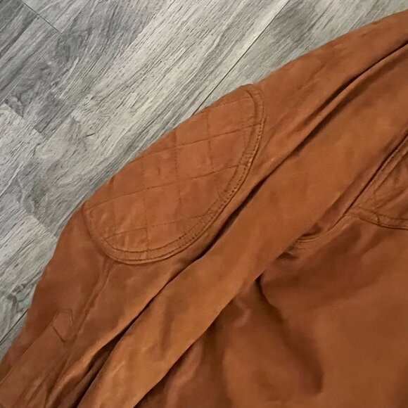 Vintage Eddie Bauer Leather Hunting Jacket Coat - Picture 9 of 10